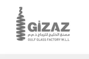 Gizaz Glass Logo in black and white