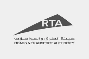 Roads & Transport authority logo Black and white