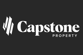 Monochrome logo of Capstone Property