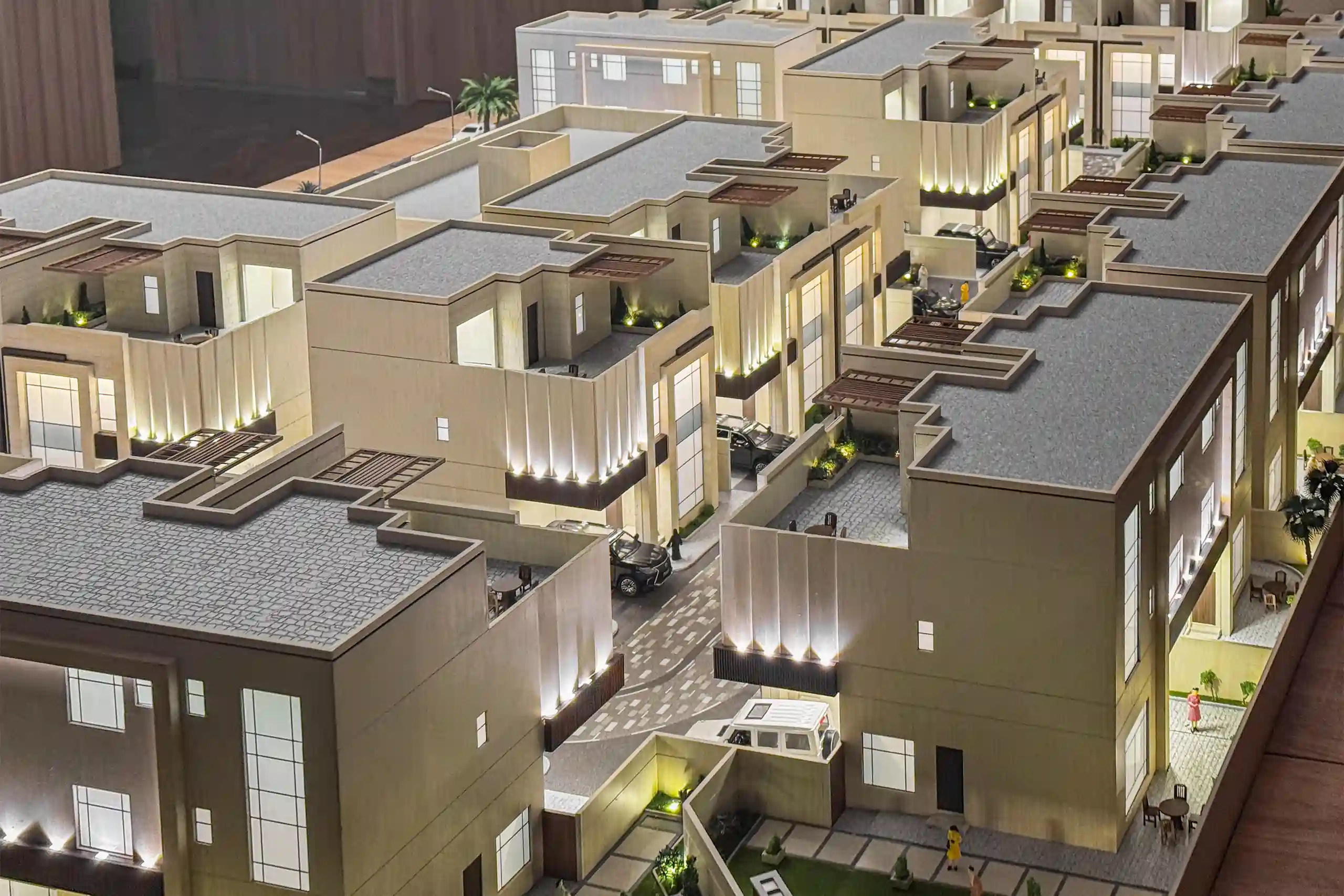 Residential building model in Qatar